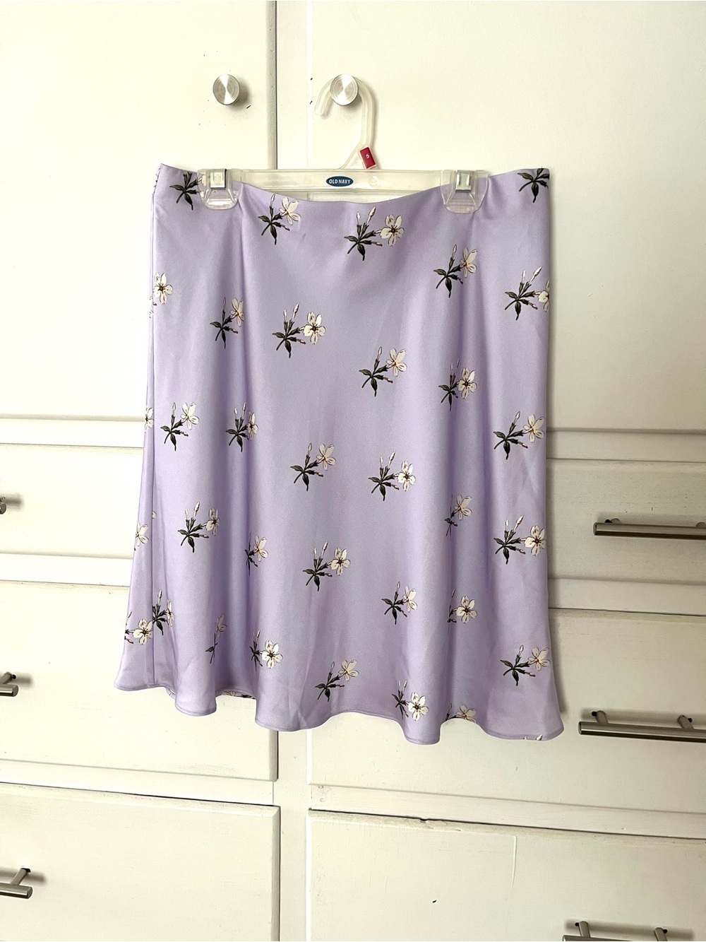 Vinyard Vines lavender Floral A-Line Skirt size X small